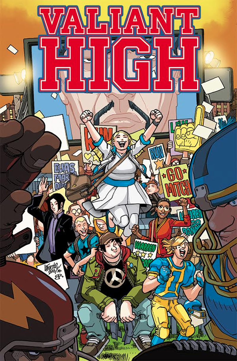 David Lafuente’s cover for Valiant High #1
